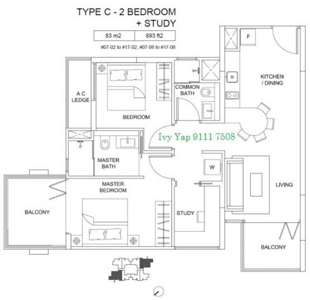 The Viridian (D12), Apartment #106386042